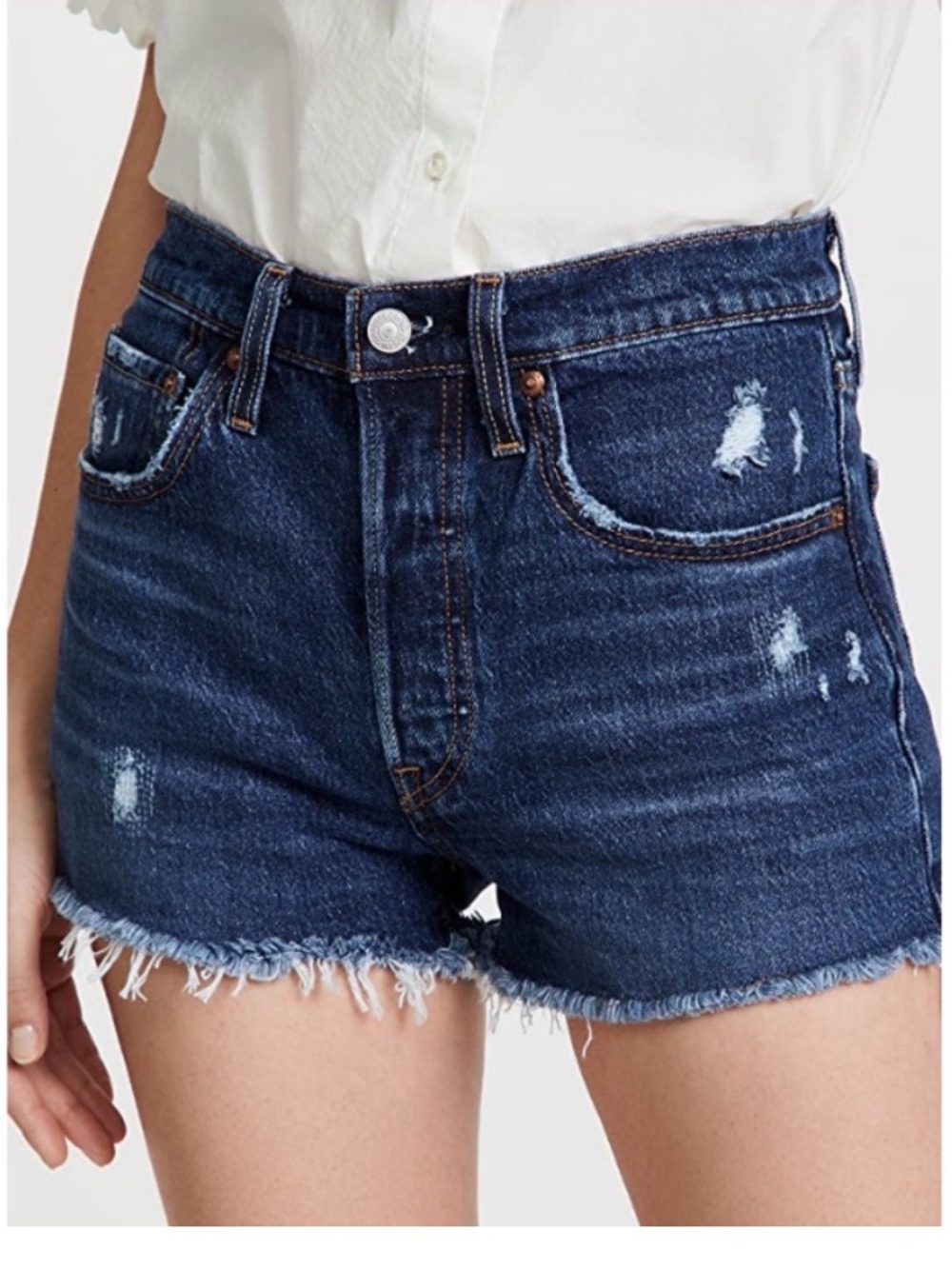Levi's 501 High-Rise Denim Cut-Off Shorts